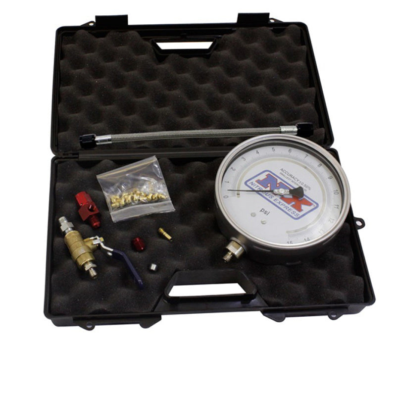 Nitrous Express Master Flo-Check Pro (6 Certified Gauge & Molded Case)-thumbmail-1