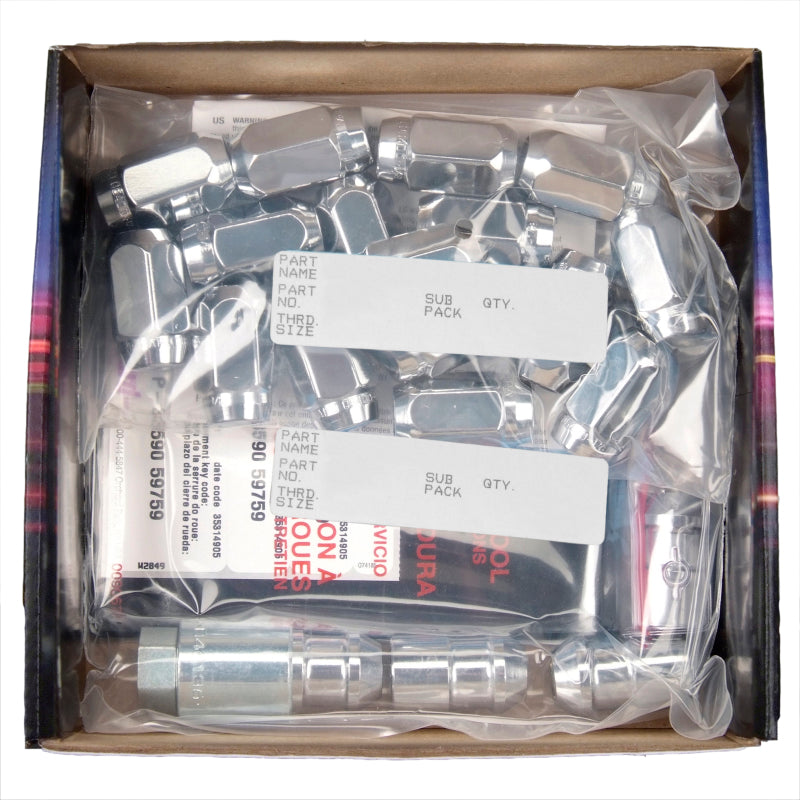 McGard 6 Lug Hex Install Kit w/Locks (Cone Seat Nut) M12X1.5 / 13/16 Hex / 1.5in. Length - Chrome-thumbmail-6