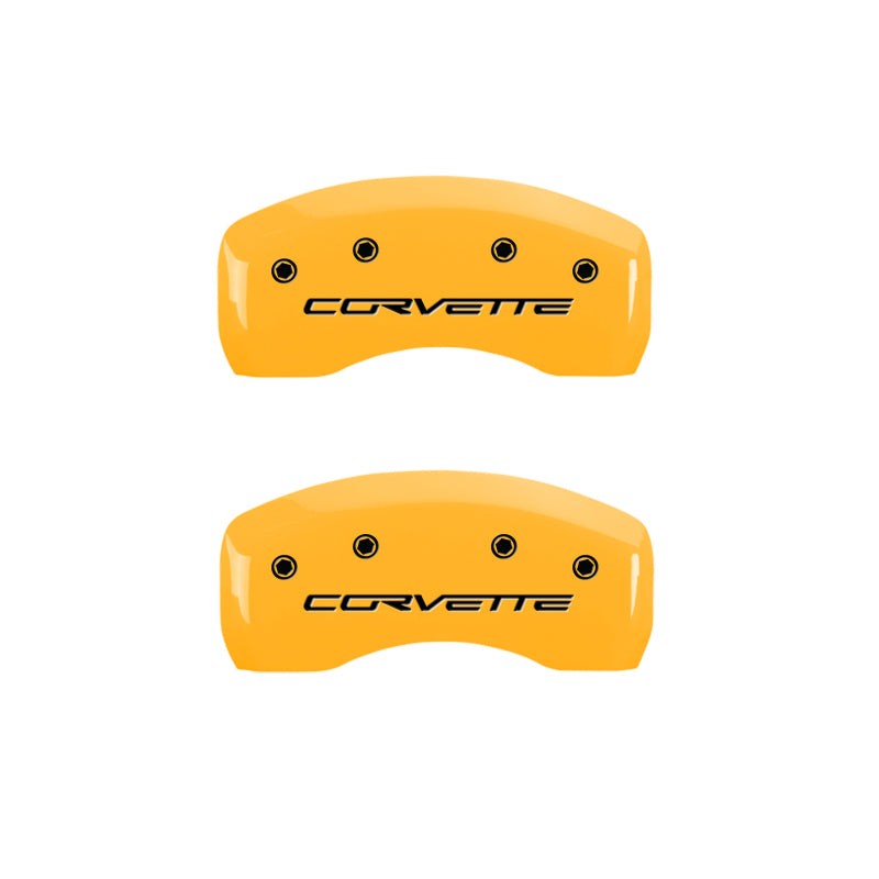 MGP 4 Caliper Covers Engraved Front & Rear MGP Black finish silver ch-thumbmail-5