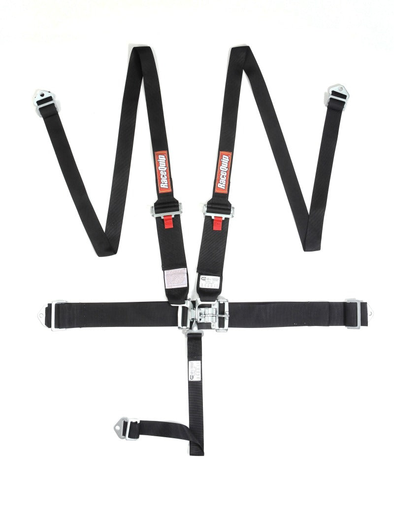 RaceQuip Black L & L 5pt HNR Seat Belt-thumbmail-1