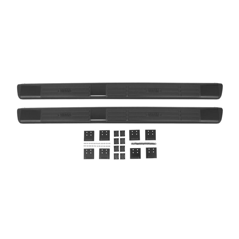 Westin Premier 6 in Oval Side Bar - Mild Steel 75 in - Black-thumbmail-7