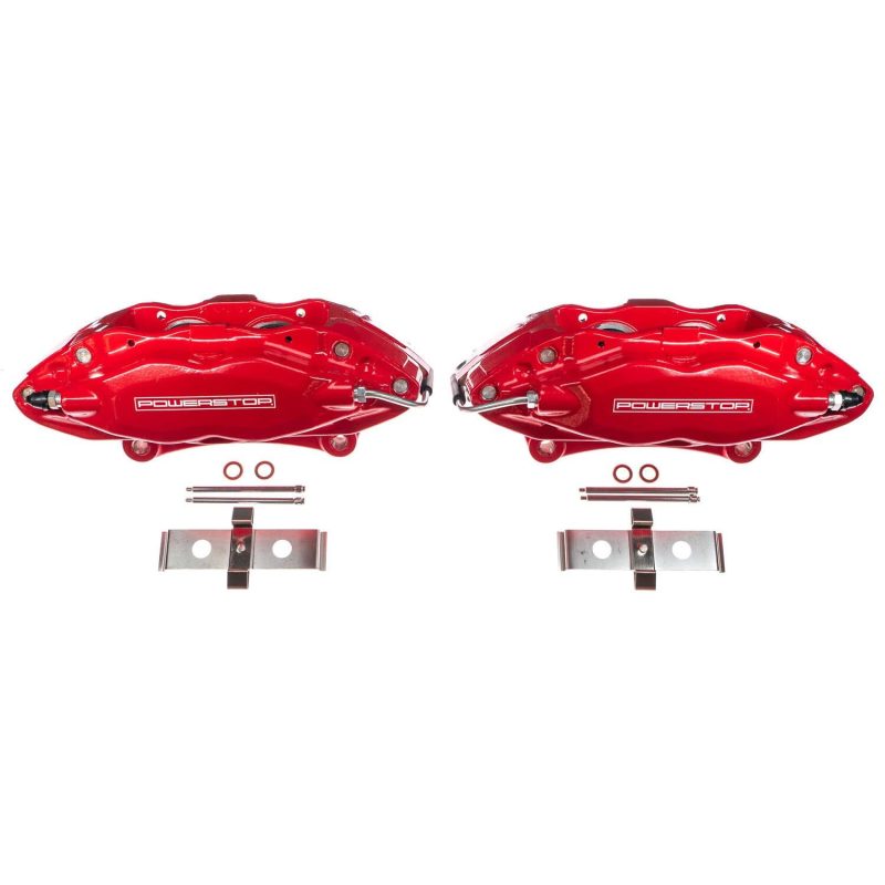 Power Stop 07-14 Ford Mustang Front Red Calipers w/o Brackets - Pair-thumbmail-1