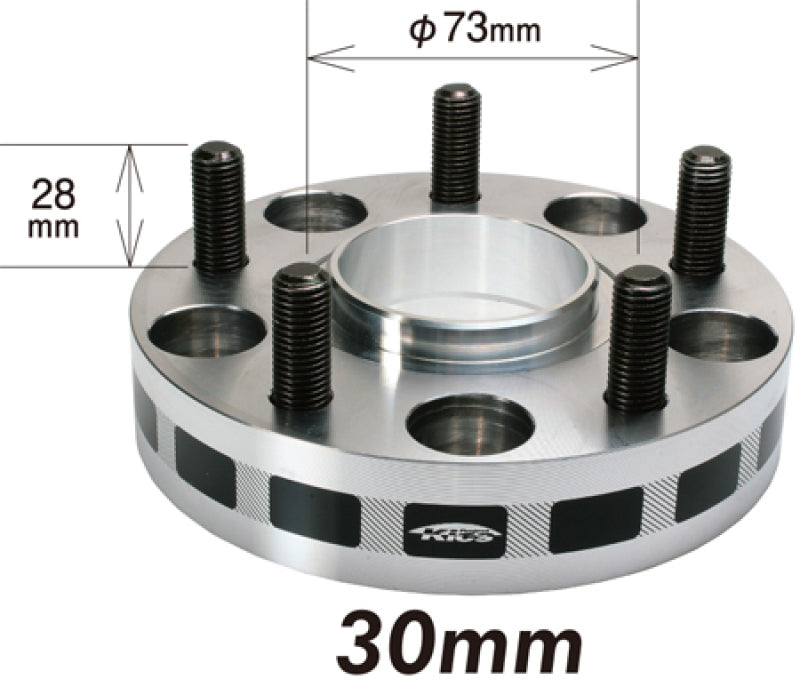 Project Kics 30mm Thick 12x1.25 56mm Hub 5-114.3 Wide Tread Spacers-thumbmail-1