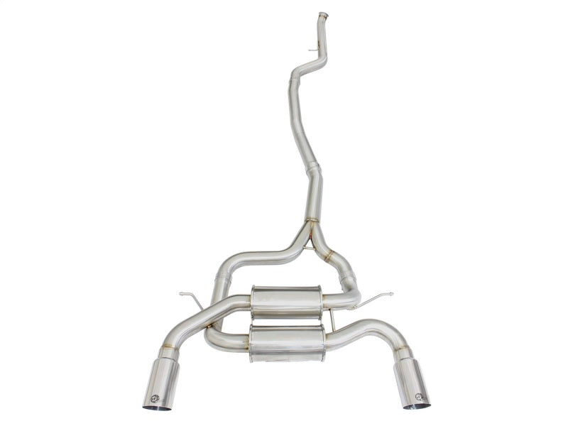 aFe MACHForce XP SS-304 Polish Tip 2.5in Dia Cat Back Exhaust 12-14 BMW 335i (F30) 3.0L (t)-thumbmail-2