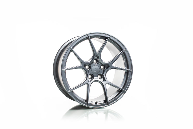 Titan 7 T-CS5 18x9.5 5x114.3 +40 Offset / 73 CB Satin Titanium Wheel (Hub Ring Req.)-thumbmail-2