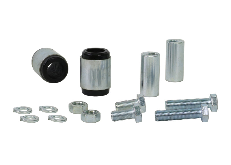 Whiteline 09 lancer Ralliart Rear Camber adj kit-control arm upper bushes-thumbmail-2