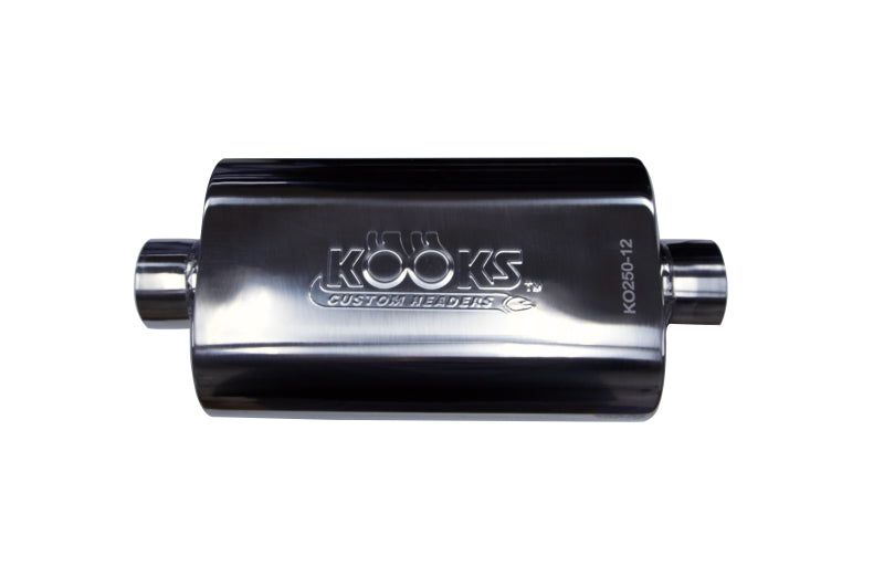 Kooks Universal 2 1/2in Center/Center Oval Muffler (4x8x12)-thumbmail-4