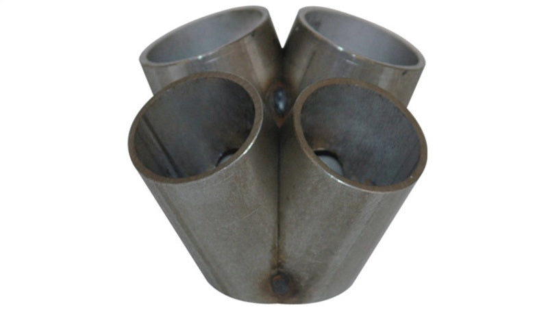 Vibrant 4 into 1 SS Turbo Mani Collector for T3 T3/T4 in Flange 48mm Pipe OD 3in tall 72mmx48mm out-thumbmail-2