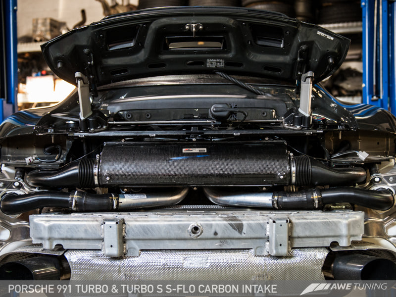 AWE Tuning Porsche 991 (991.2) Turbo and Turbo S S-FLO Carbon Intake-thumbmail-7
