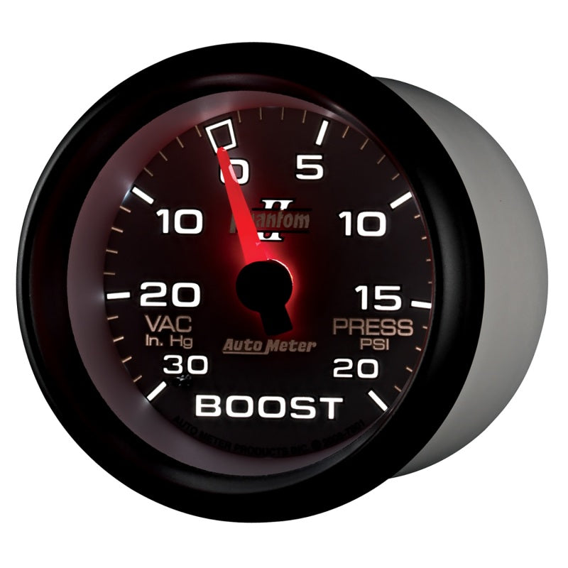 AutoMeter Gauge Vac/Boost 2-5/8in. 30Inhg-20PSI Mechanical Phantom II-thumbmail-2