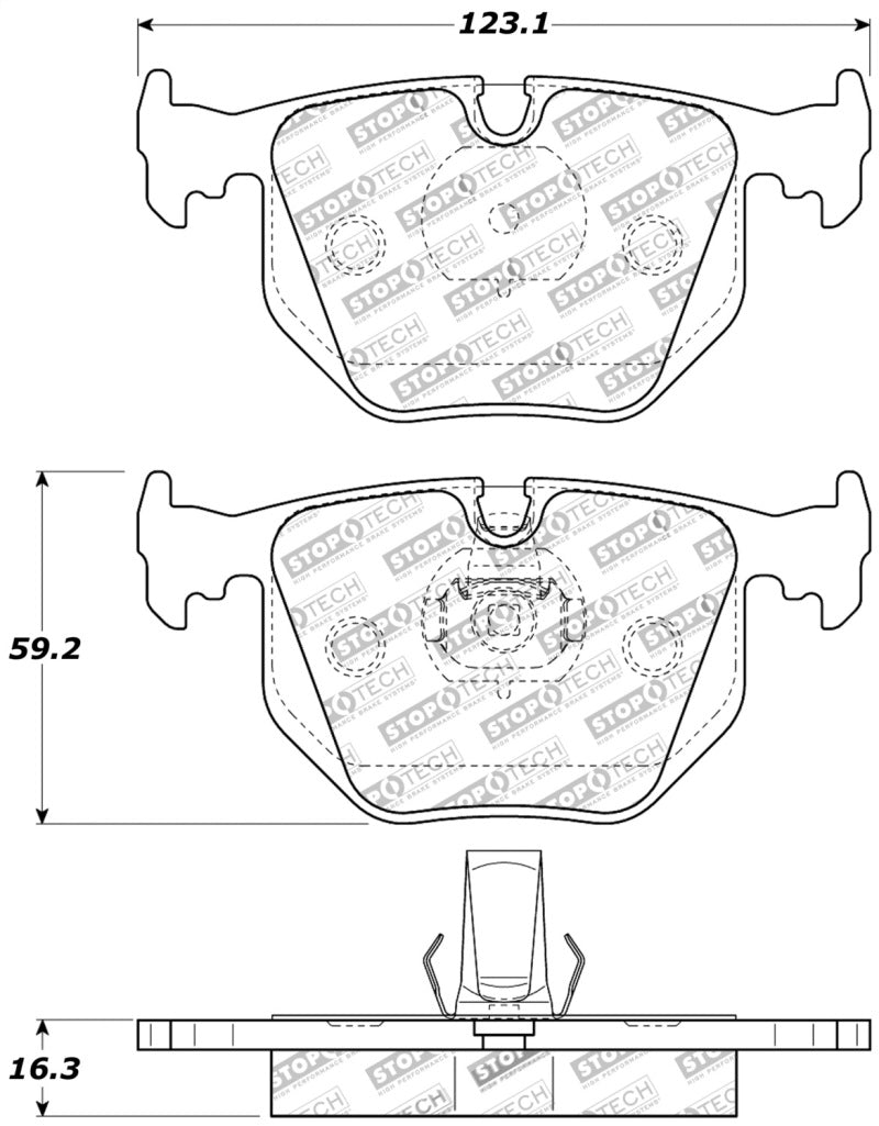 StopTech Performance 01-07 BMW M3 E46 / 00-04 M5 / 04-09 X3 / 00-06 X5 / 1/06-09 Z4 / 9/00-07 330 /-thumbmail-3