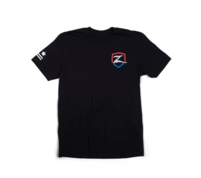 Zone Offroad Black Premium Cotton T-Shirt w/ Patriotic Zone Logos - 4XL-thumbmail-1