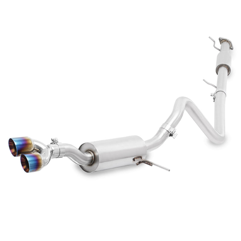Mishimoto 14-16 Ford Fiesta ST 1.6L 2.5in Stainless Steel Resonated Cat-Back Exhaust w/ Burnt Ti-thumbmail-3