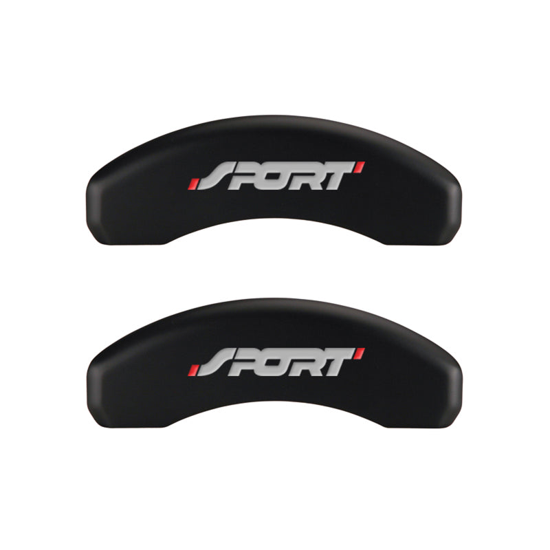 MGP 4 Caliper Covers Engraved Front & Rear No bolts/Sport Red finish silver ch-thumbmail-4