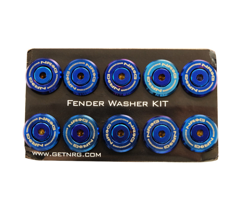 NRG M-Style Fender Washer Kit TI Series M6 For Plastic (TI Burn Washer/TI Burn Screw) - Set of 10-thumbmail-1