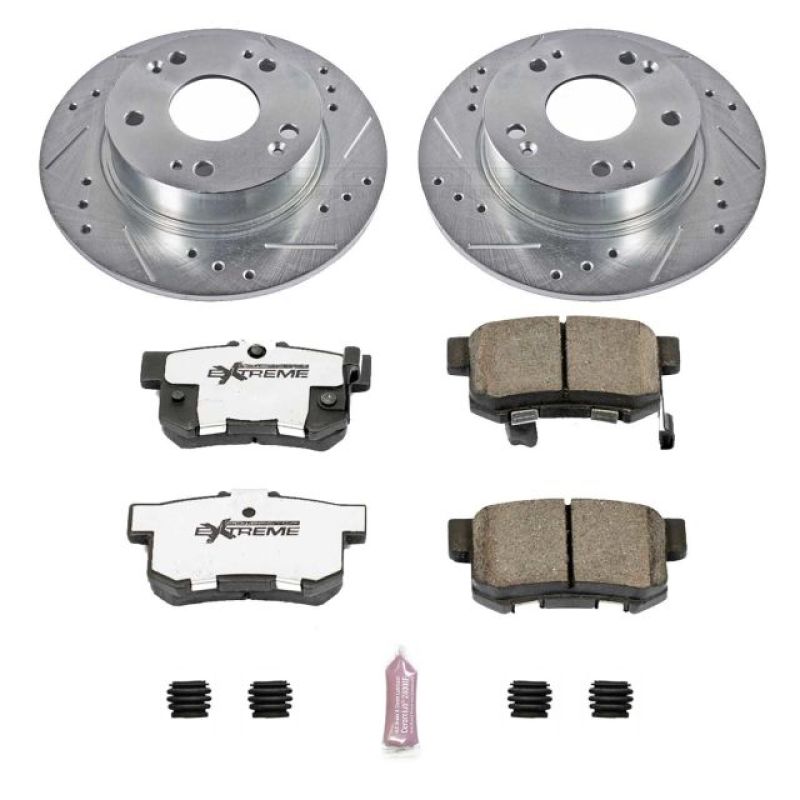 Power Stop 04-08 Acura TSX Rear Z26 Street Warrior Brake Kit-thumbmail-1