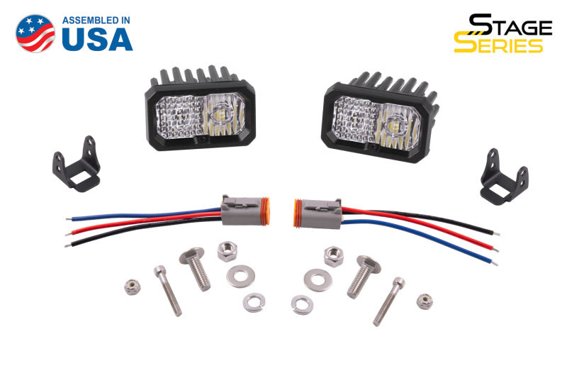 Diode Dynamics Stage Series 2 In LED Pod Pro - White Flood Standard ABL (Pair)-thumbmail-4