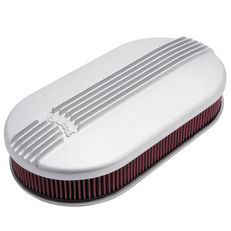Edelbrock Air Cleaner Classic Series Oval Aluminum 17 5In X 9 35In X 4 45In Dual Carburetor-thumbmail-5