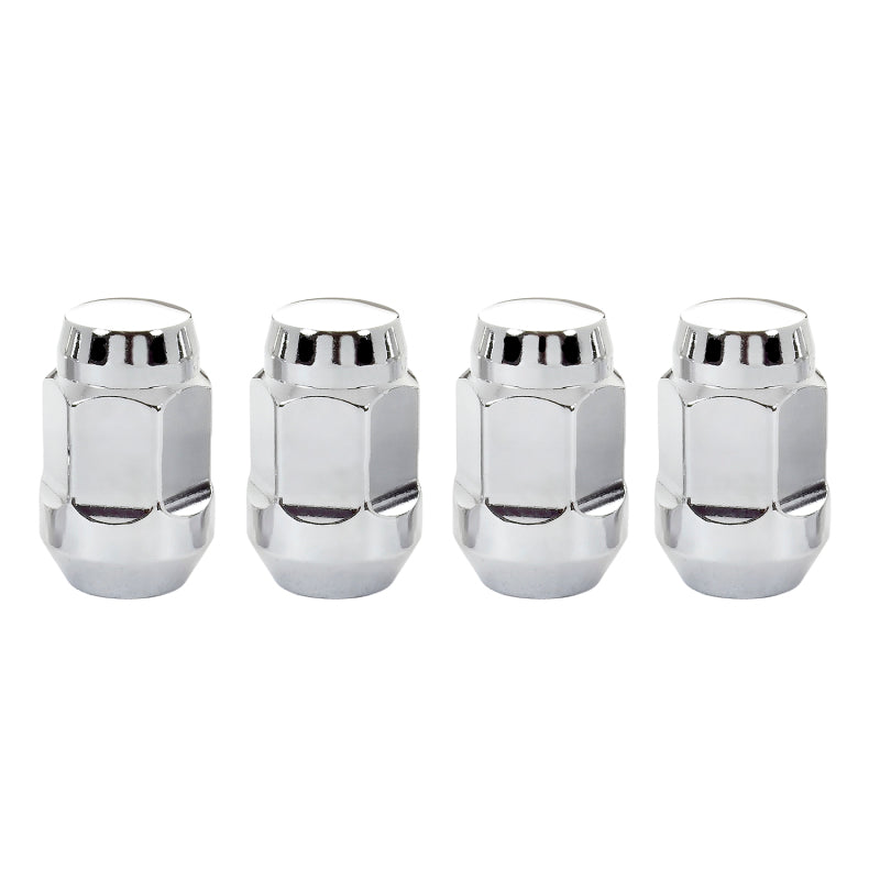 McGard Hex Lug Nut (Cone Seat Bulge Style) 1/2-20 / 3/4 Hex / 1.45in. Length (4-pack) - Chrome-thumbmail-6