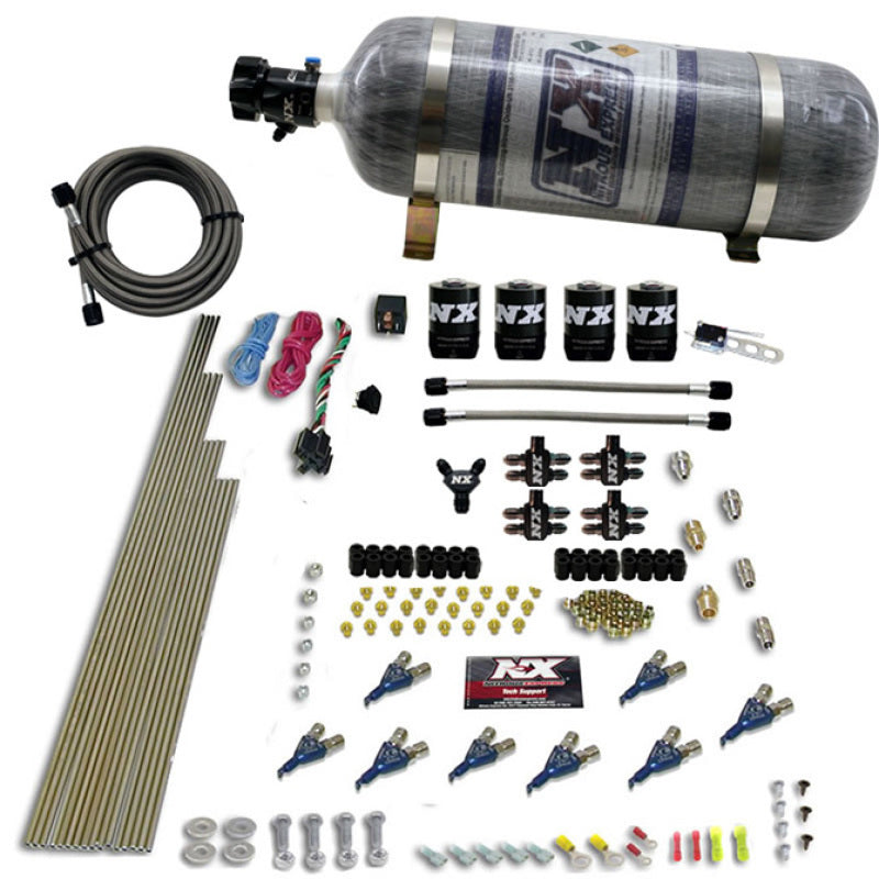 Nitrous Express 8 Cyl Alcohol Nitrous Kit (250-550HP) w/Composite Bottle-thumbmail-1