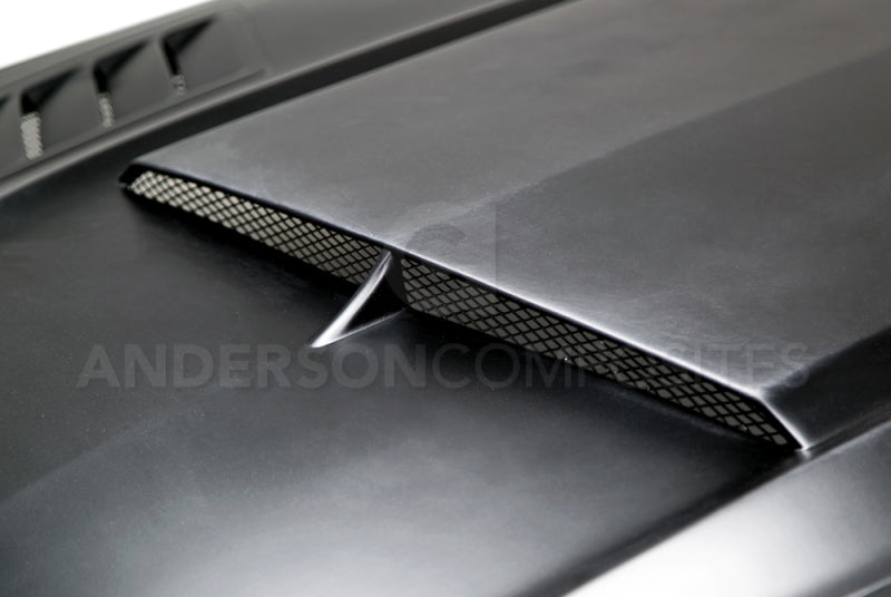 Anderson Composites 15-16 Ford Mustang (Excl. GT350/GT350R) Ram Air Fiberglass Hood-thumbmail-2