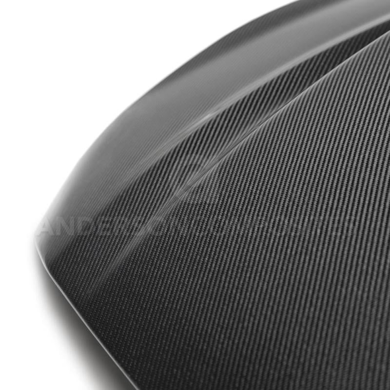 Anderson Composites 2018 Ford Mustang Double Sided Type-CJ 4in Carbon Fiber Cowl Hood-thumbmail-3