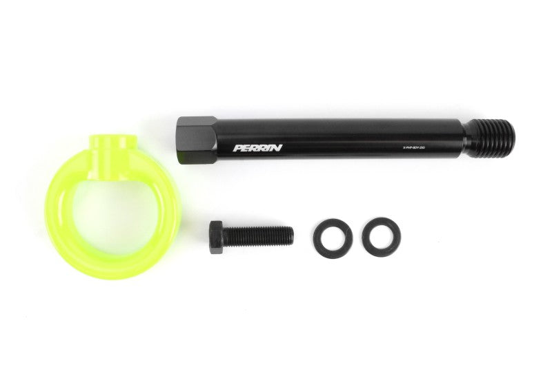 Perrin 10th Gen Civic SI/Type-R/Hatchback Tow Hook Kit (Rear) - Neon Yellow-thumbmail-3