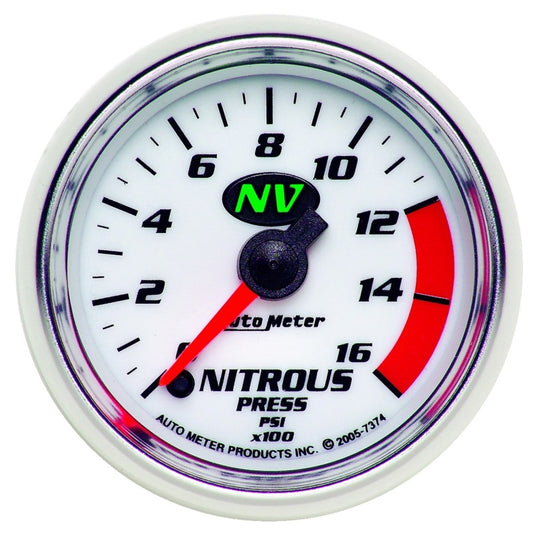 Autometer 2-1/16in 0-1600 PSI Full Sweep Digital Stepper Motor Nitrous Pressure Gauge