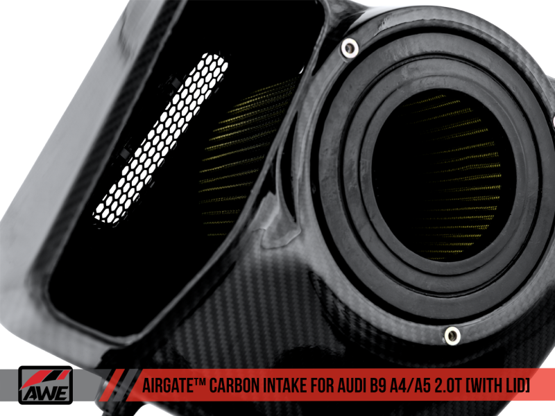 AWE Tuning Audi B9 A4/A5 2.0T Quattro Carbon Fiber AirGate Intake w/ Lid-thumbmail-5