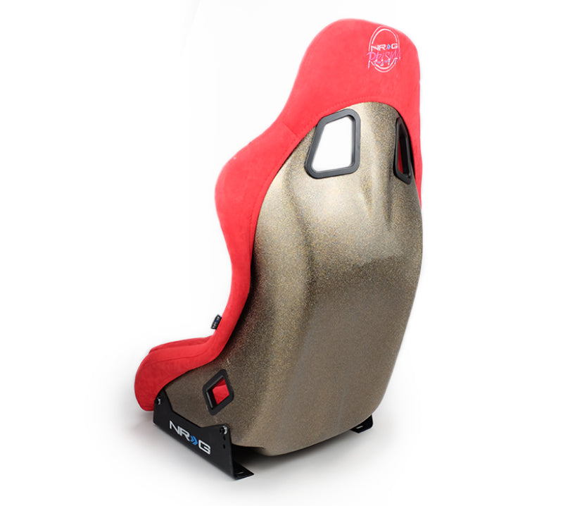 NRG FRP Bucket Seat ULTRA Edition - Medium (Red Alcantara/Pearlized Back)-thumbmail-2