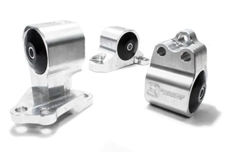 Innovative 92-95 Civic B/D Series Black Aluminum Mounts 85A Bushings (Auto to Manual Hydro 3 Bolt)-thumbmail-1