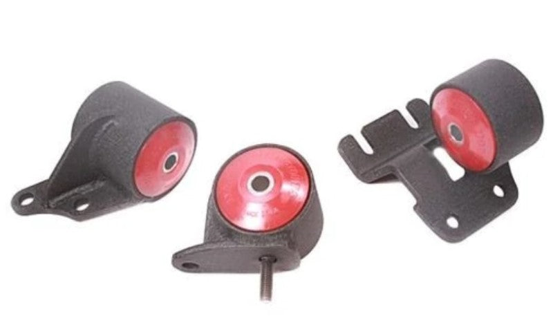Innovative 90-93 Integra B-Series Black Steel Mounts 85A Bushings (Auto Trans)-thumbmail-1