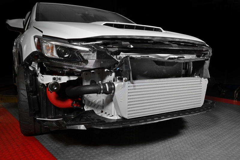 Perrin 22-23 Subaru WRX Front Mount Intercooler Kit (Black Tubes & Silver Core)-thumbmail-5
