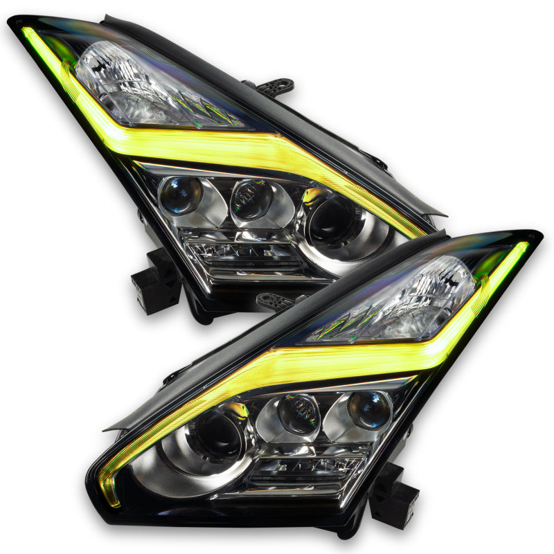 Oracle 15-21 Nissan GT-R RGB+W Lightning Bolt Headlight DRL Upgrade Kit ColorSHIFT w/ BC1 Controller-thumbmail-5