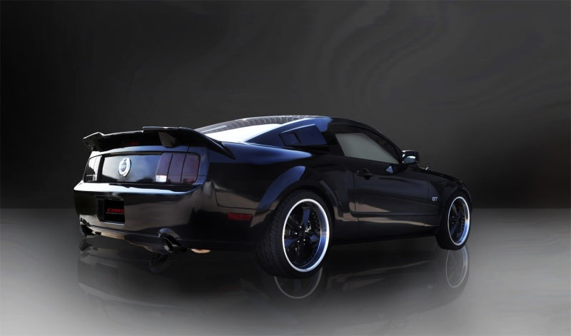 Corsa 05-10 Ford Mustang Shelby GT500 5.4L V8 Black Xtreme Axle-Back Exhaust-thumbmail-3