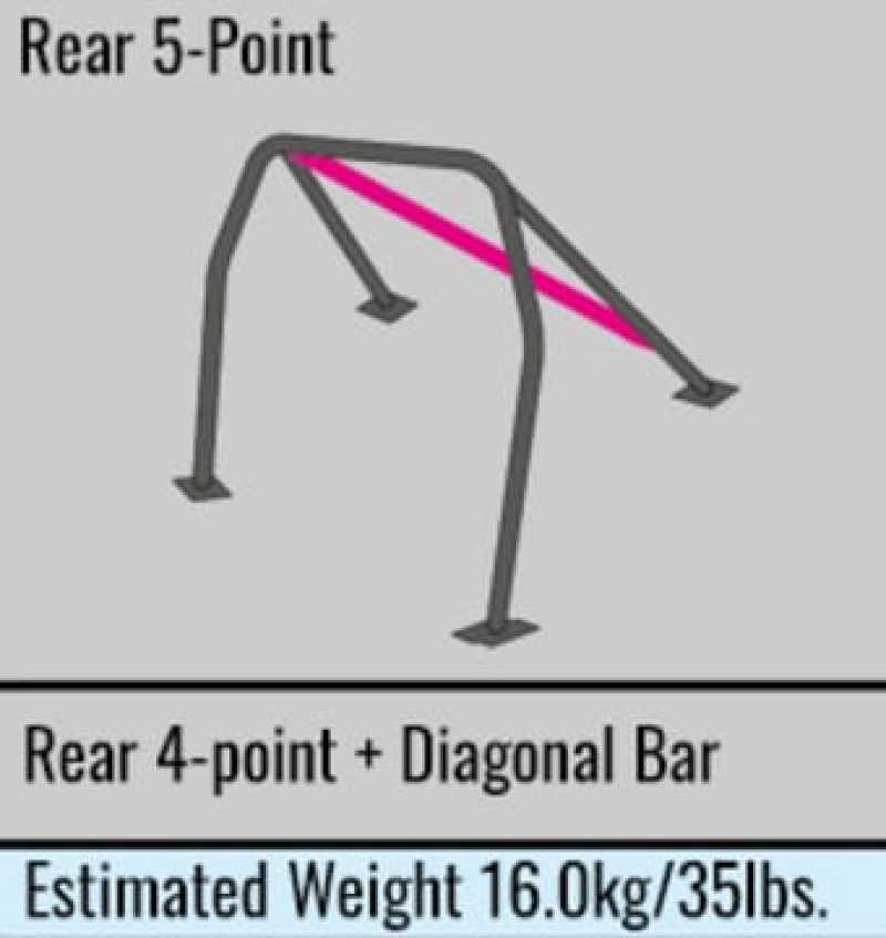 Cusco Safety 21 2-Psgr 5-Pt BLK Roll Cage 70-71 Datsun 240Z (S30-Series I Only) (S/O-No Cancel)-thumbmail-1