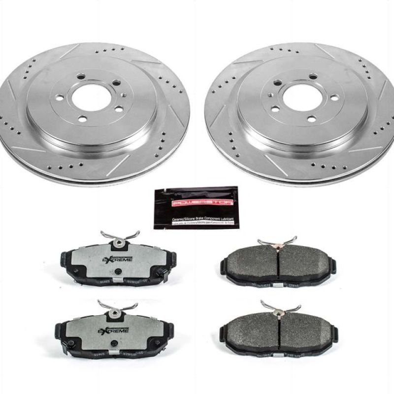 Power Stop 13-14 Ford Mustang Rear Z26 Street Warrior Brake Kit-thumbmail-1