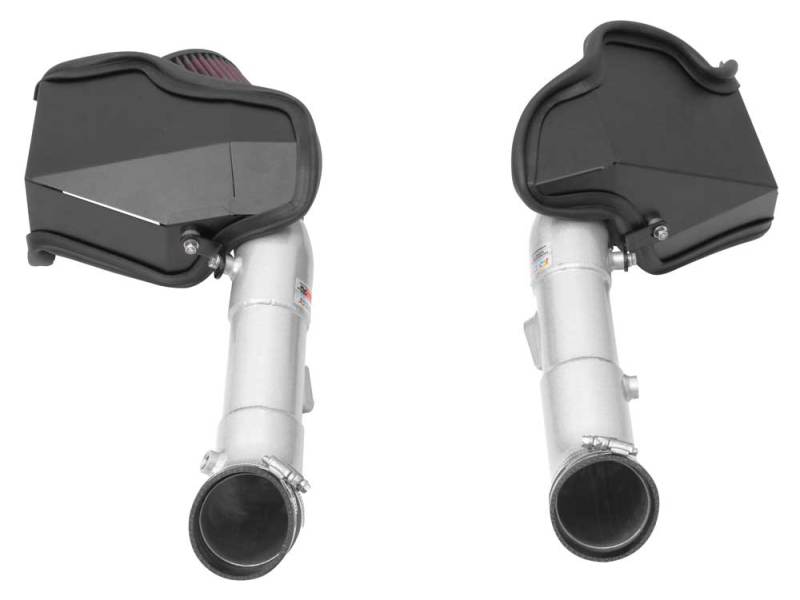 K&N 14-15 Infiniti Q50 3.7L V6 Dual Silver Typhoon Short Ram Intakes-thumbmail-6
