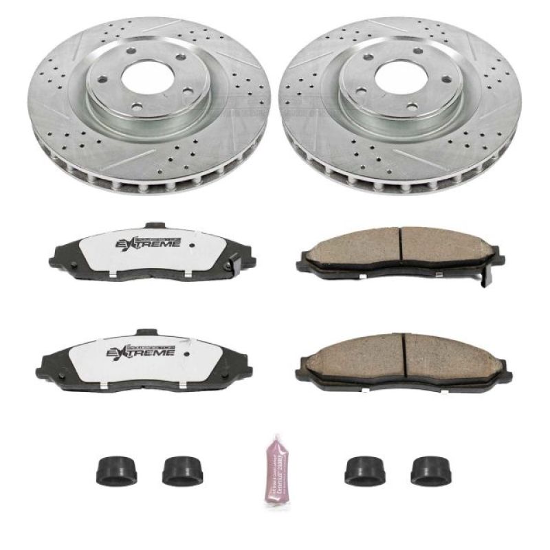 Power Stop 05-07 Cadillac XLR Front Z26 Street Warrior Brake Kit-thumbmail-1