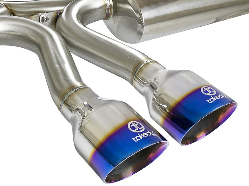 aFe Takeda 3in 304 SS Cat-Back Exhaust System w/ Blue Tips 2017 Honda Civic Si I4 1.5L (t)-thumbmail-5