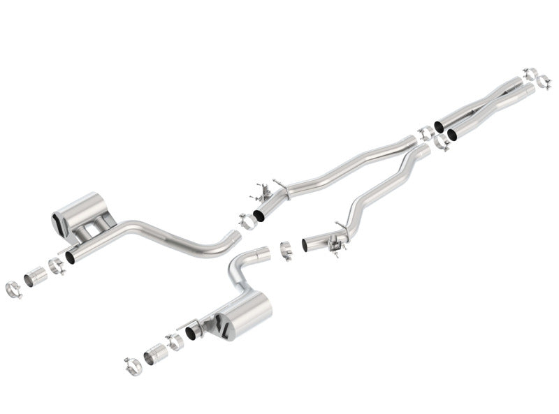Borla 15-16 Dodge Challenger Hellcat 6.2L V8 ATAK w/ Valve Simulator CB Exhaust Factory Valance-thumbmail-2
