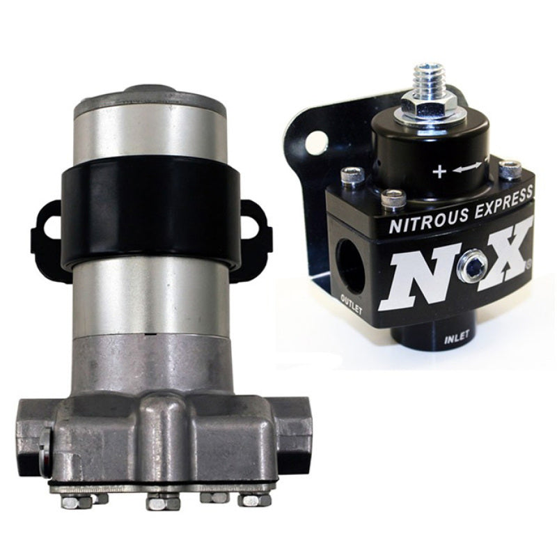 Nitrous Express Black Style Fuel Pump and Non Bypass Regulator Combo-thumbmail-1