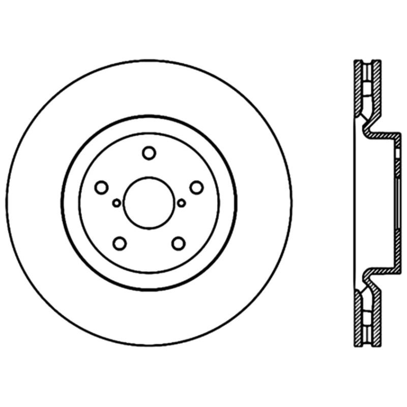 Stoptech 05-07 Subaru Impreza WRX Sti Front High Carbon CRYO-STOP Rotor-thumbmail-3