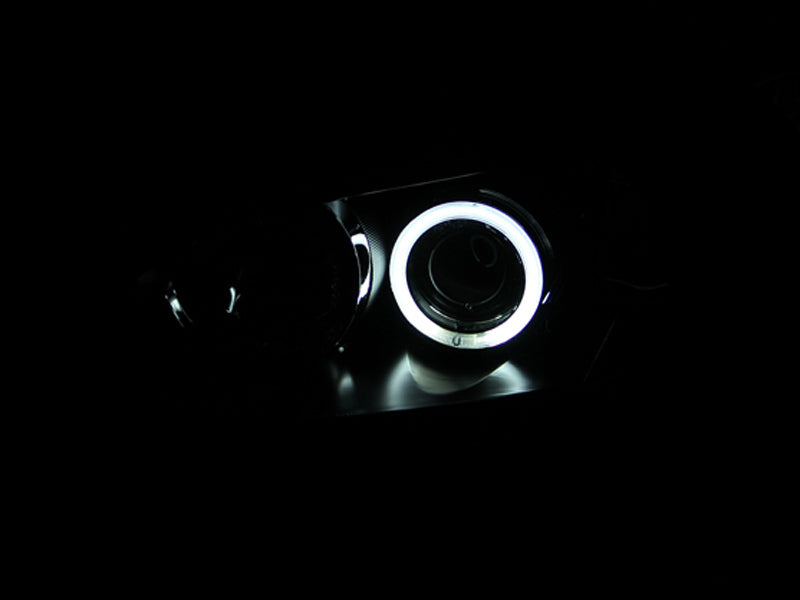 ANZO 2004-2008 Mazda 3 Projector Headlights w/ Halo Black (CCFL)-thumbmail-3