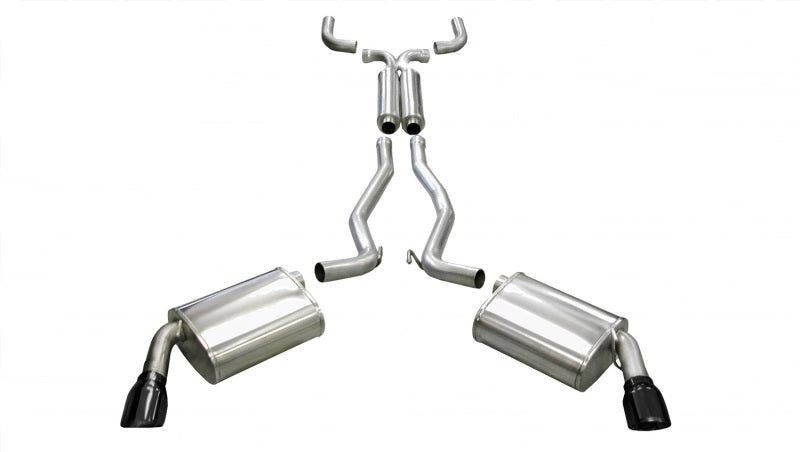 Corsa 10-13 Chevrolet Camaro Coupe/Convertible RS 3.6L V6 Black Sport Cat-Back + XO Exhaust-thumbmail-1