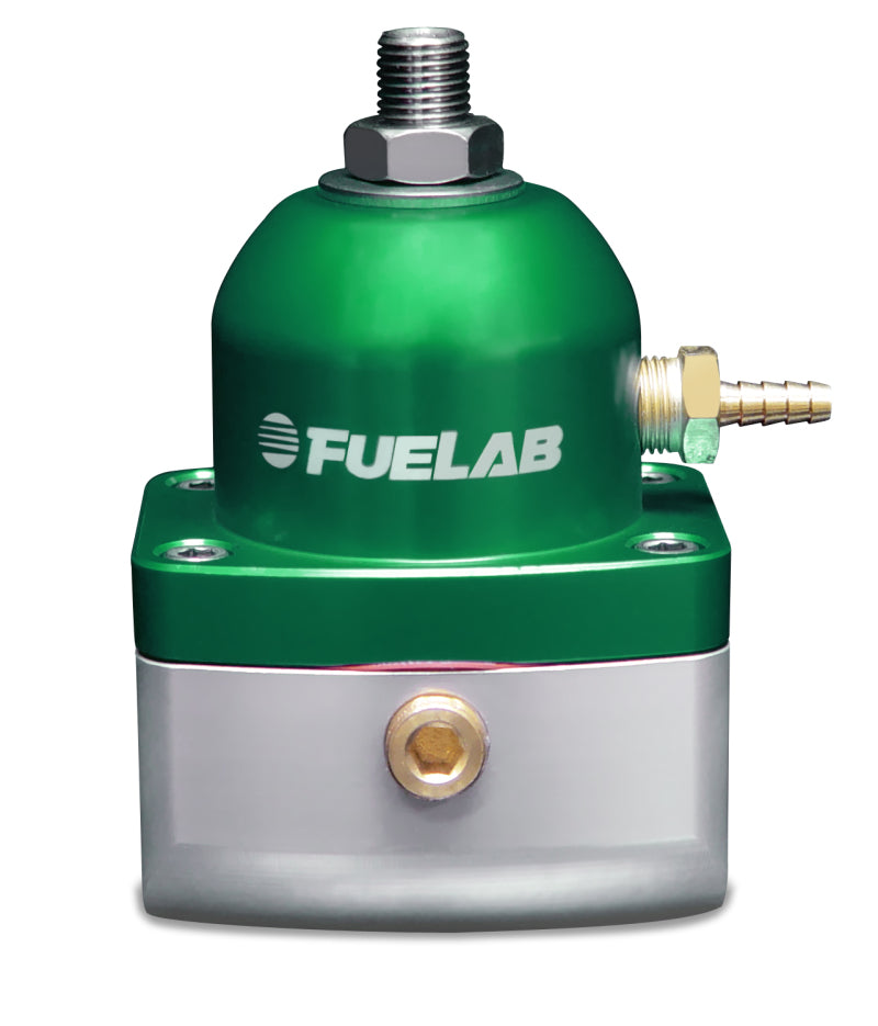 Fuelab 515 TBI Adjustable FPR Large Seat 10-25 PSI (2) -10AN In (1) -6AN Return - Green-thumbmail-1