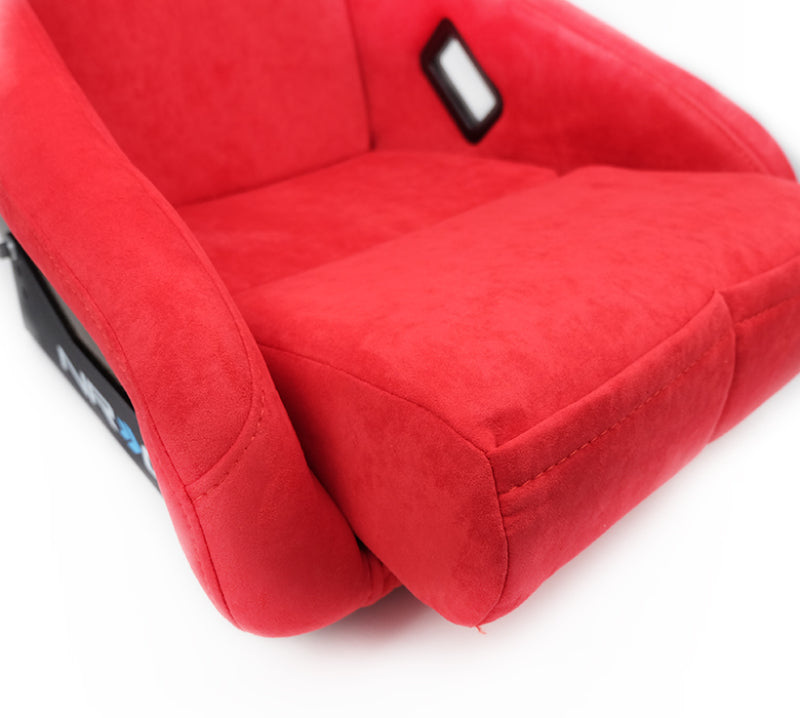 NRG FRP Bucket Seat ULTRA Edition - Medium (Red Alcantara/Pearlized Back)-thumbmail-3