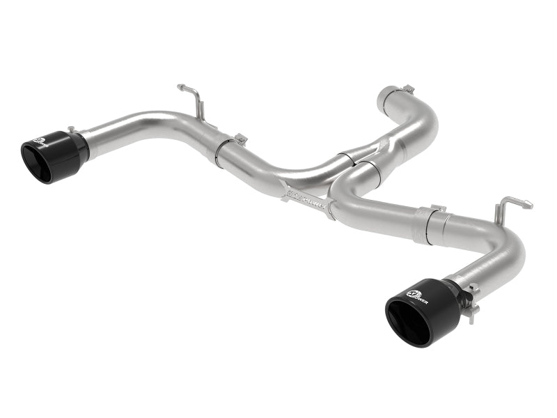 aFe MACH Force-Xp 3in to 2-1/2in Stainless Steel Axle-Back Black Exhaust - 15-17 Volkswagen GTI-thumbmail-1