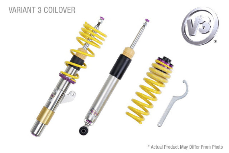 KW Coilover Kit V3 2018+ Audi A5 (B9) Cabrio Quattro w/o Electronic Dampening (48.5mm)-thumbmail-1