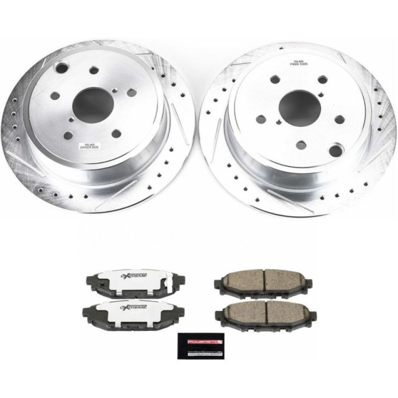 Power Stop 15-19 Subaru WRX Rear Z26 Street Warrior Brake Kit-thumbmail-1